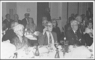 Banquet -
Myrtle Jones (left)
Charles Jones (center)
Royal Lee (right)